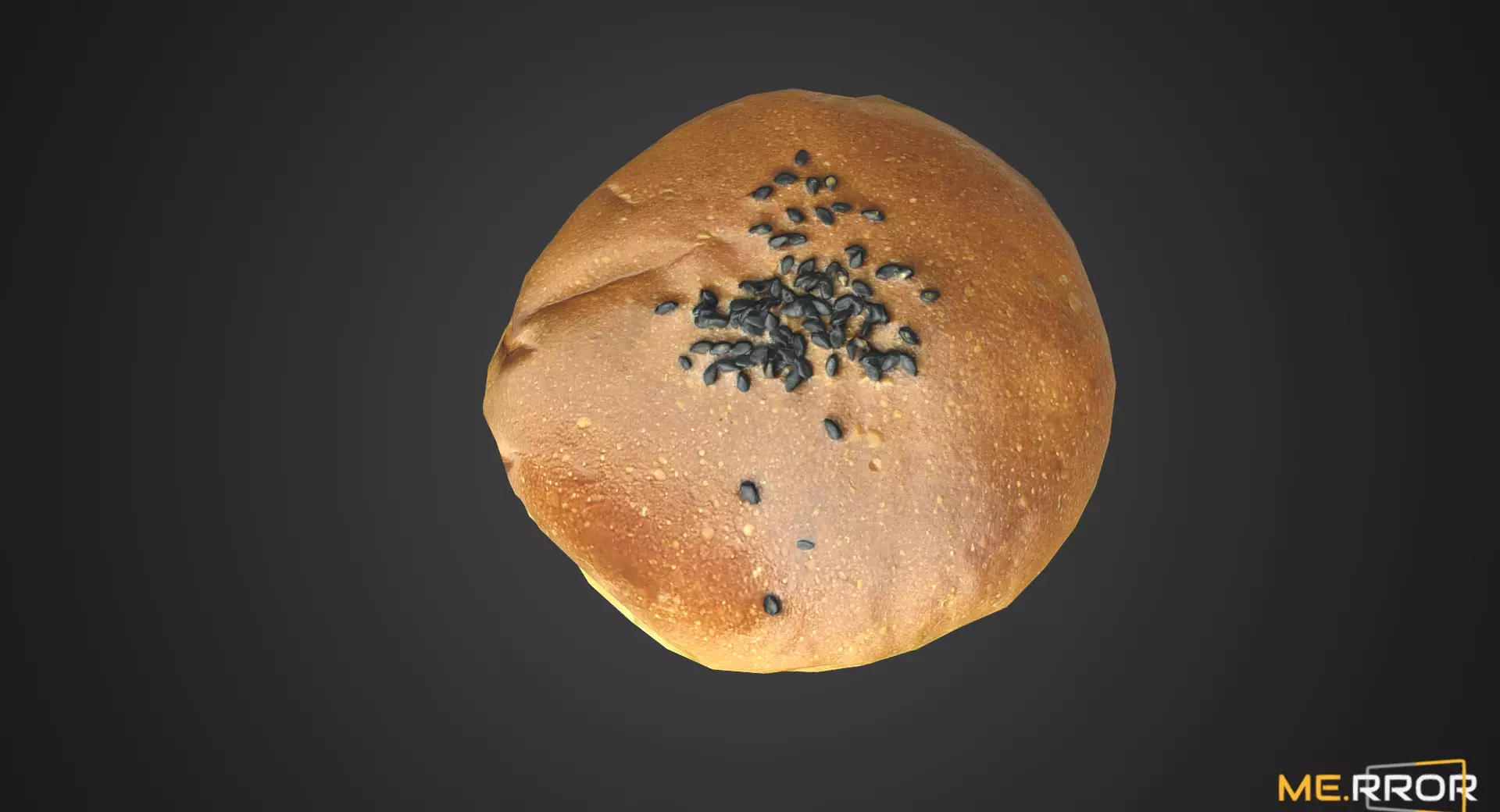 Game Ready Korean Seasame Bread Low-poly 3D model