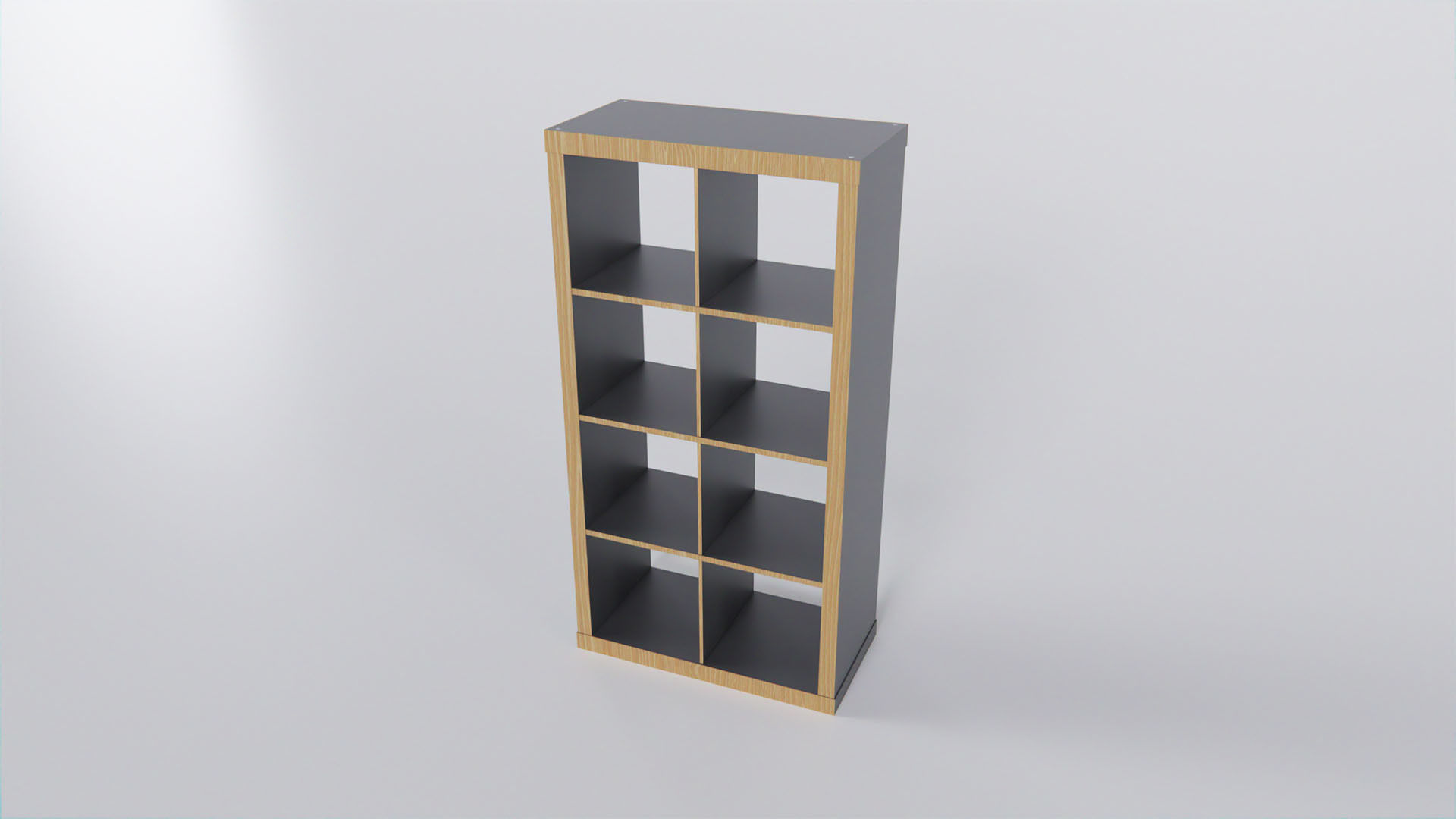 IKEA KALLAX 77x147 cm Low-poly 3D model_1