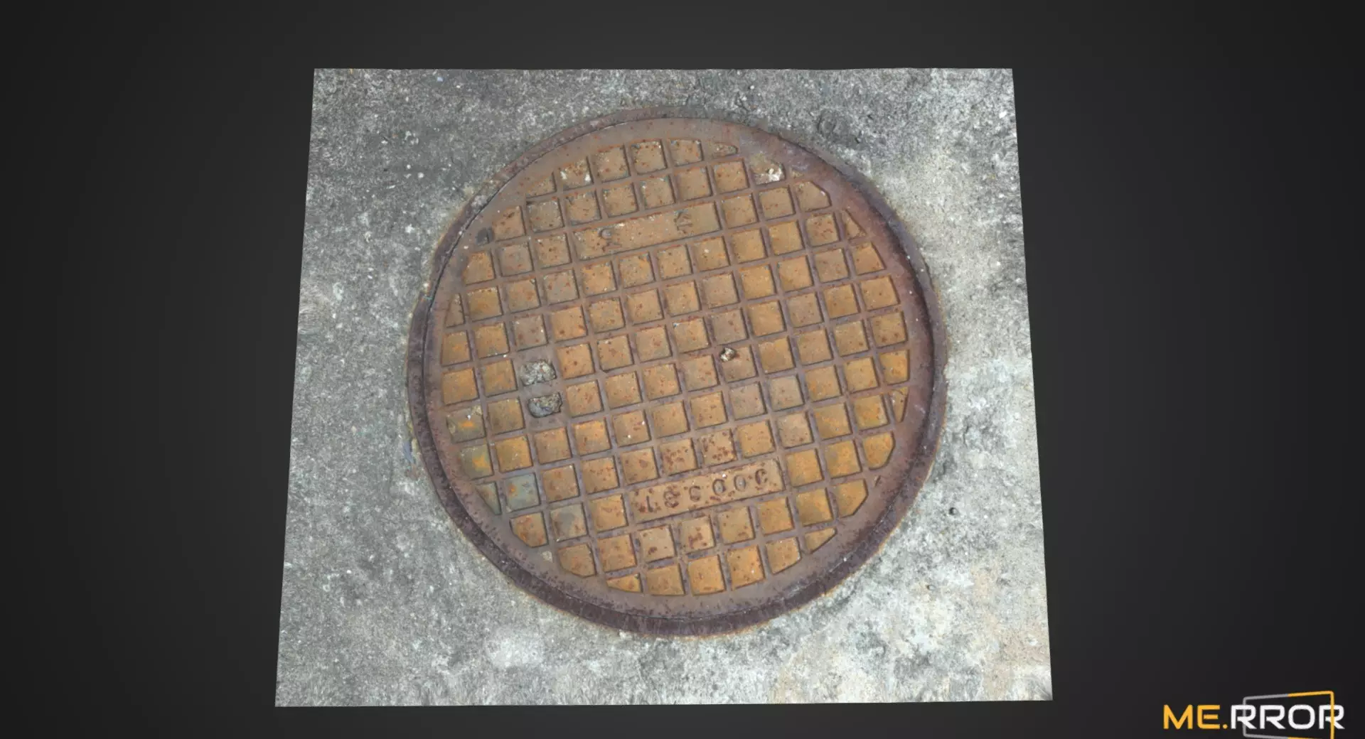Manhole Cover1 Low-poly 3D model_0