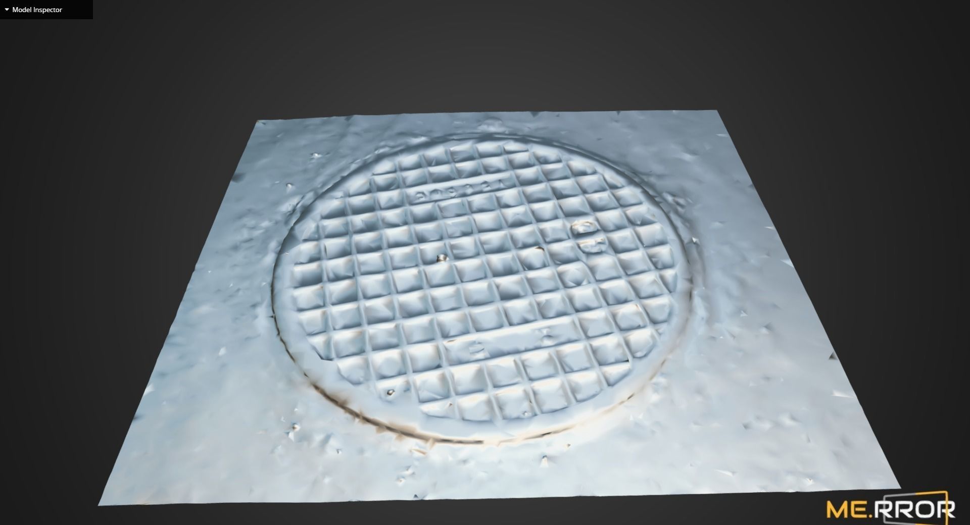 Manhole Cover1 Low-poly 3D model_8