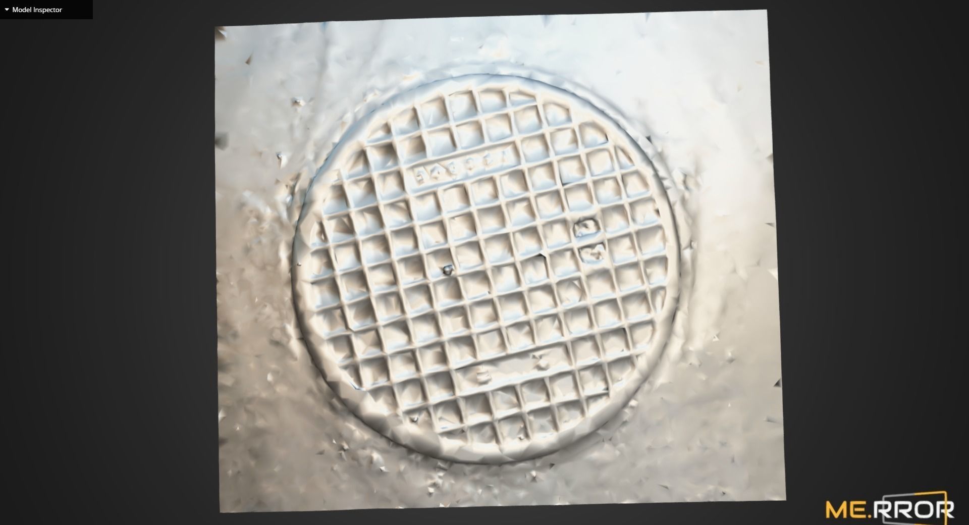 Manhole Cover1 Low-poly 3D model_10
