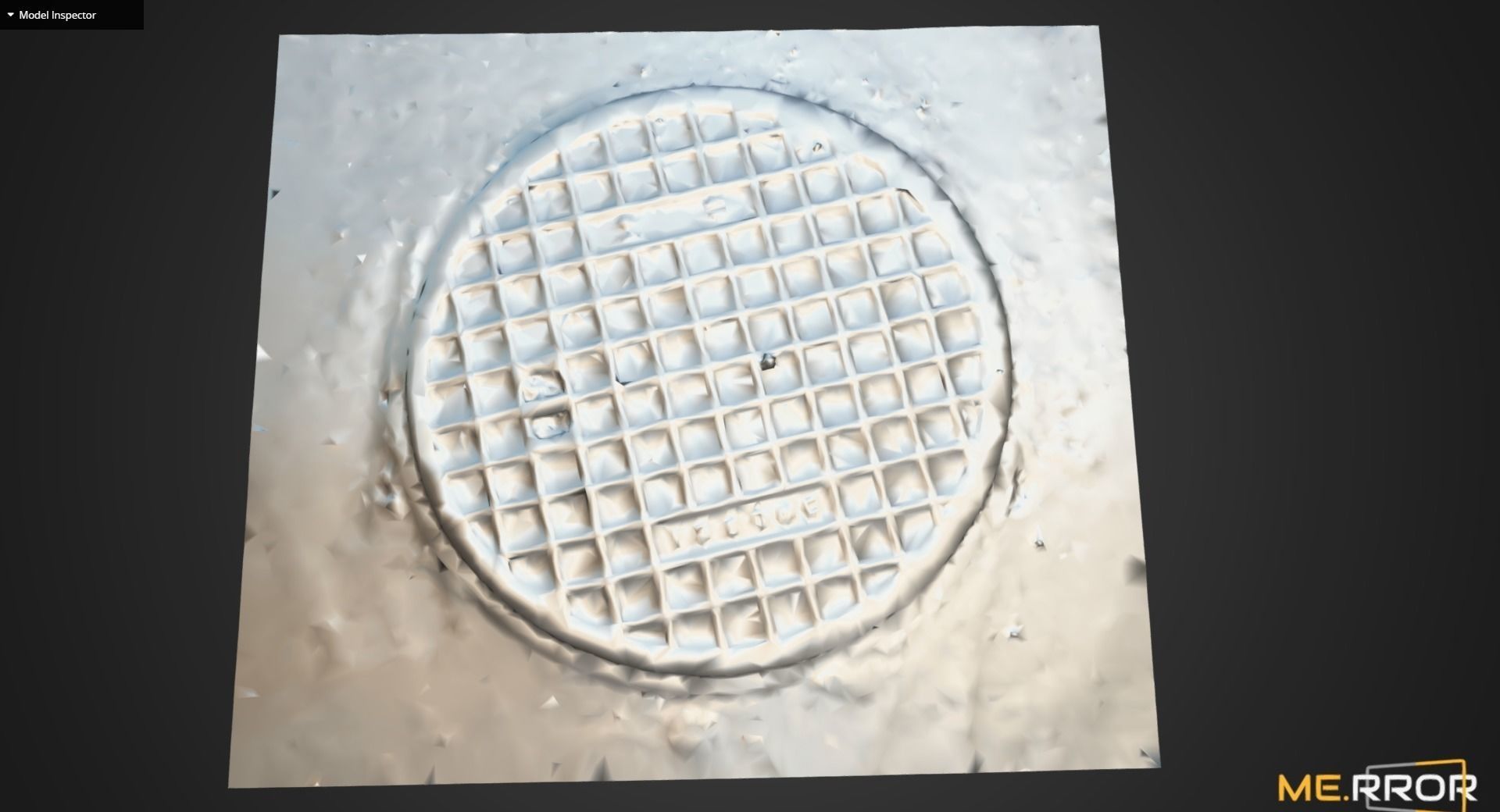 Manhole Cover1 Low-poly 3D model_6