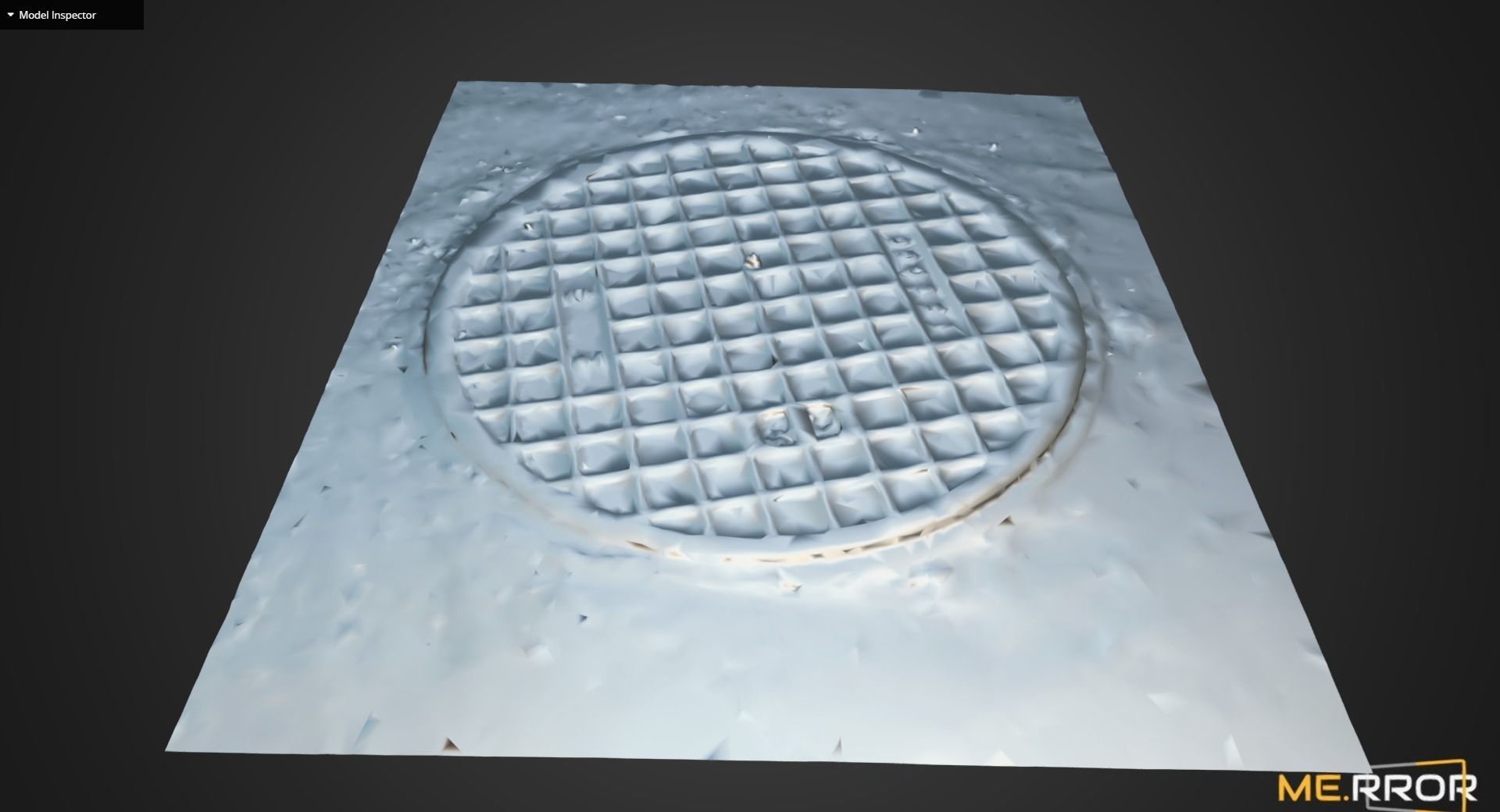 Manhole Cover1 Low-poly 3D model_9