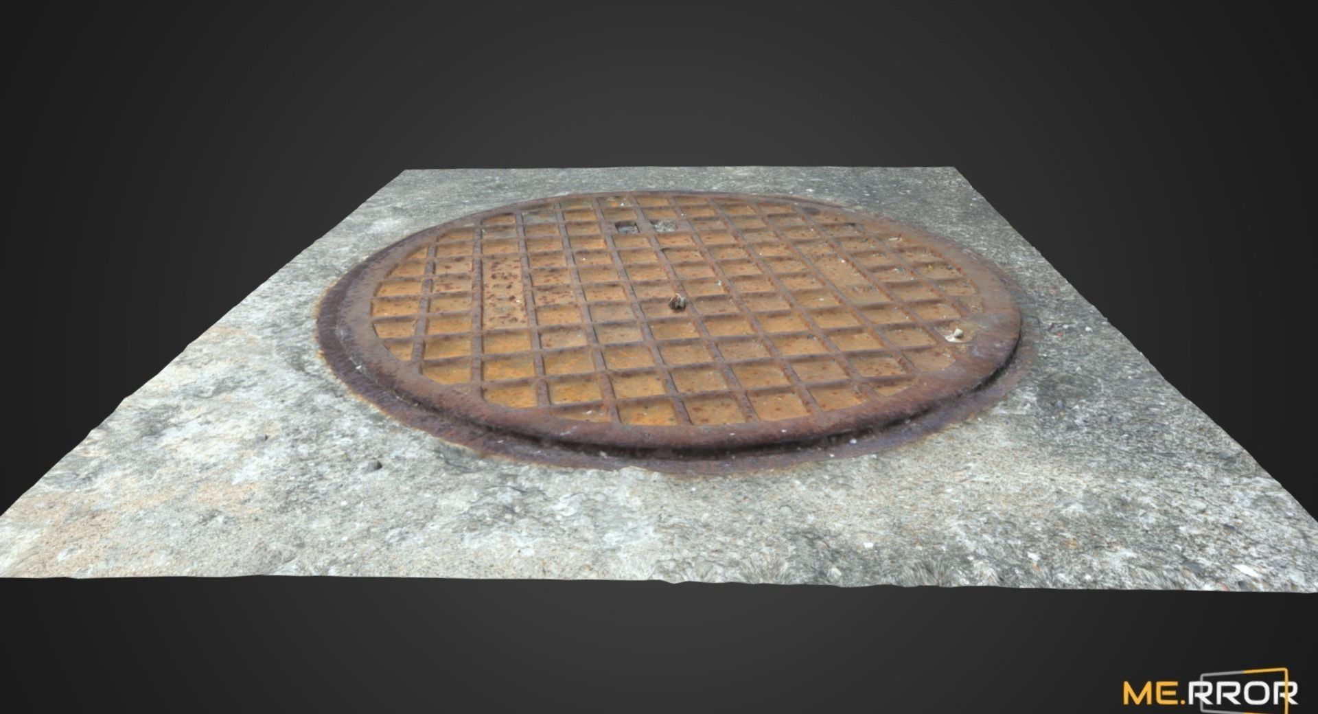 Manhole Cover1 Low-poly 3D model_1