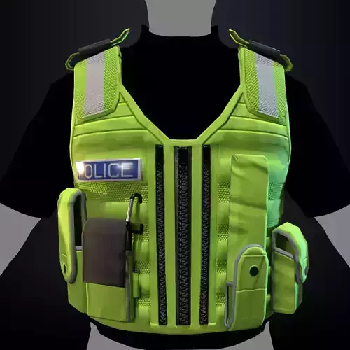 UK Yellow Vest - Mod Low-poly 3D model
