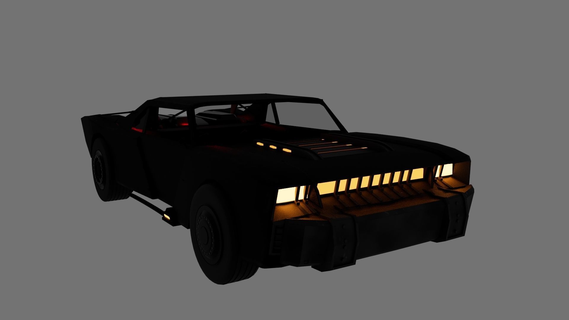 The Batman 2022 batmobile  3D model_5
