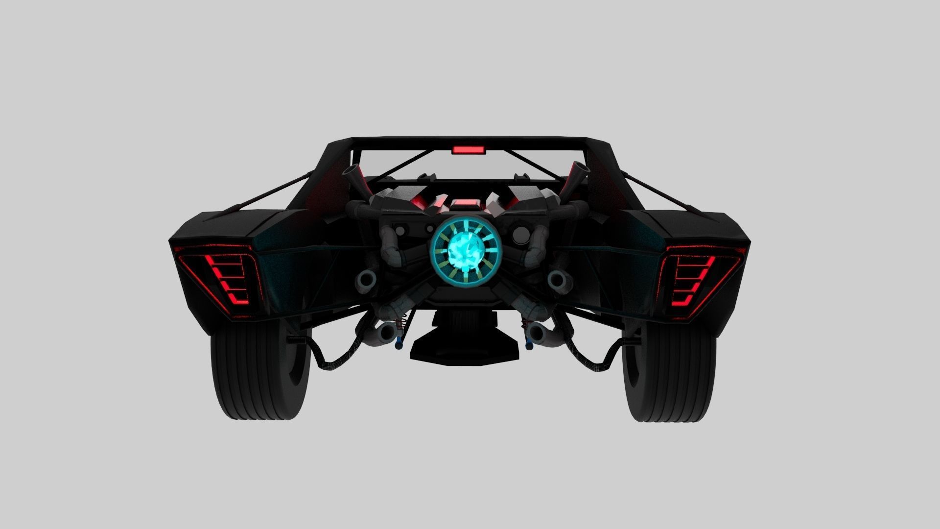 The Batman 2022 batmobile  3D model_2