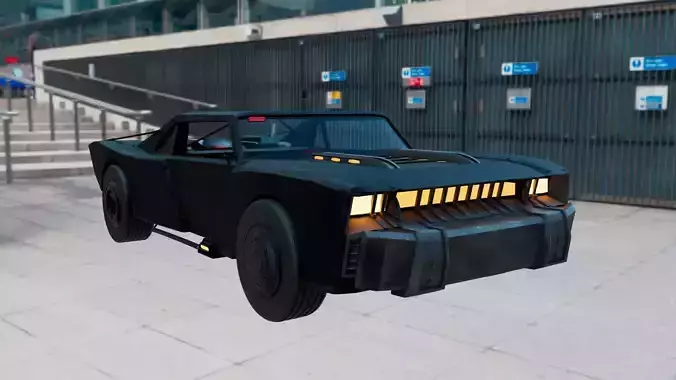 The Batman 2022 batmobile  3D model
