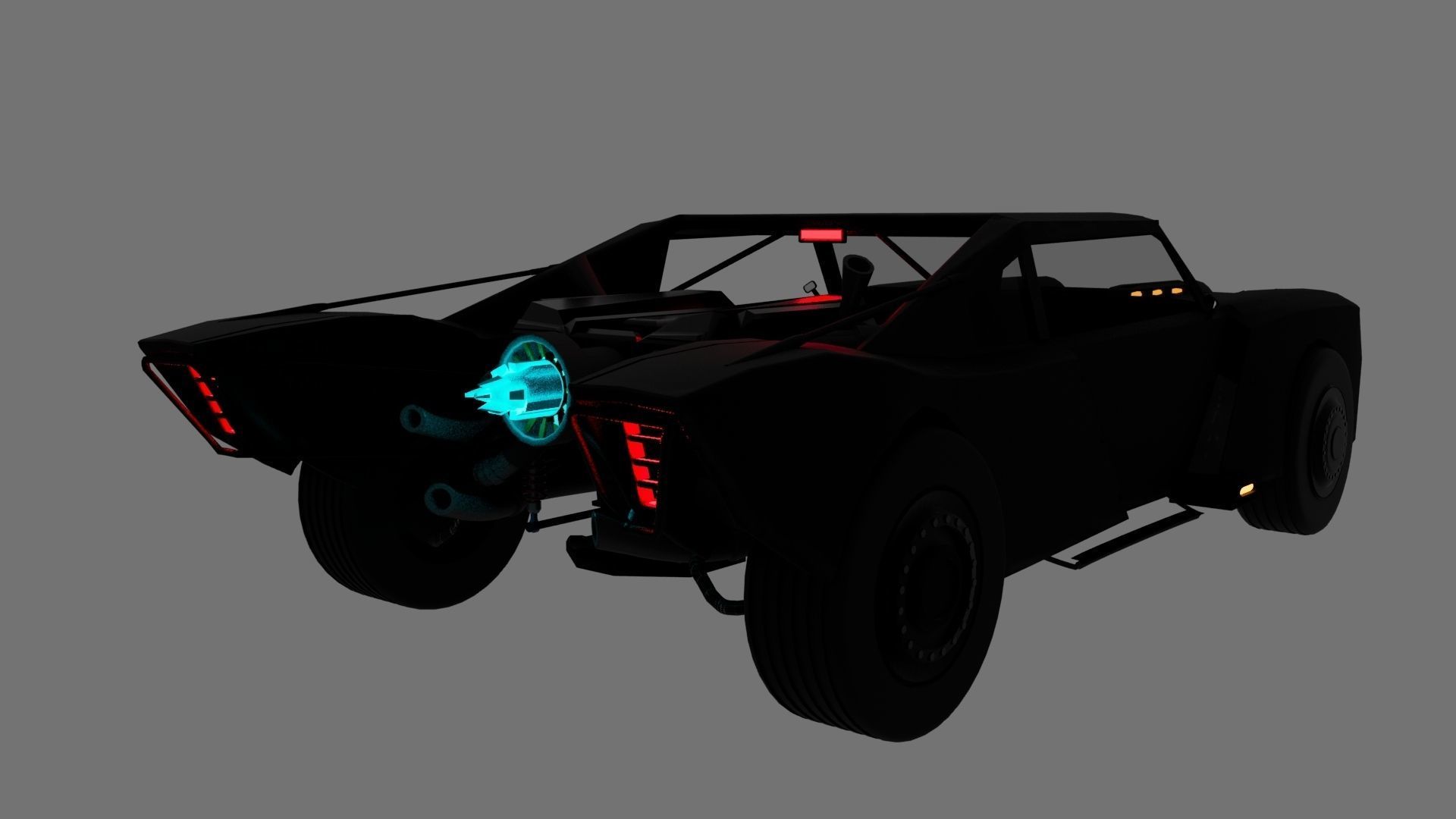 The Batman 2022 batmobile  3D model_6