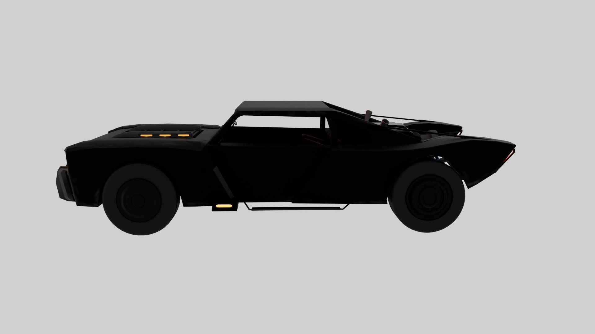The Batman 2022 batmobile  3D model_3