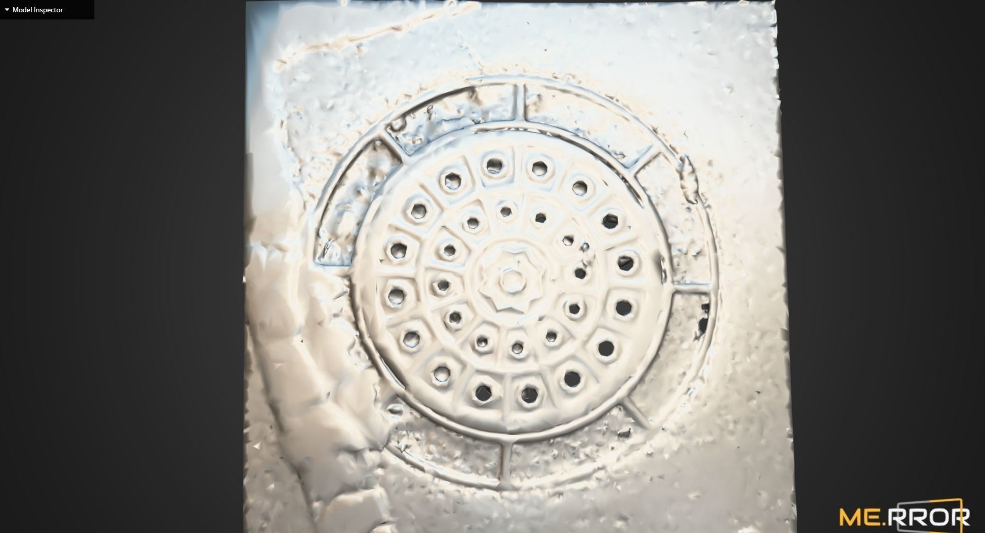 Manhole Cover 5 Low-poly 3D model_11