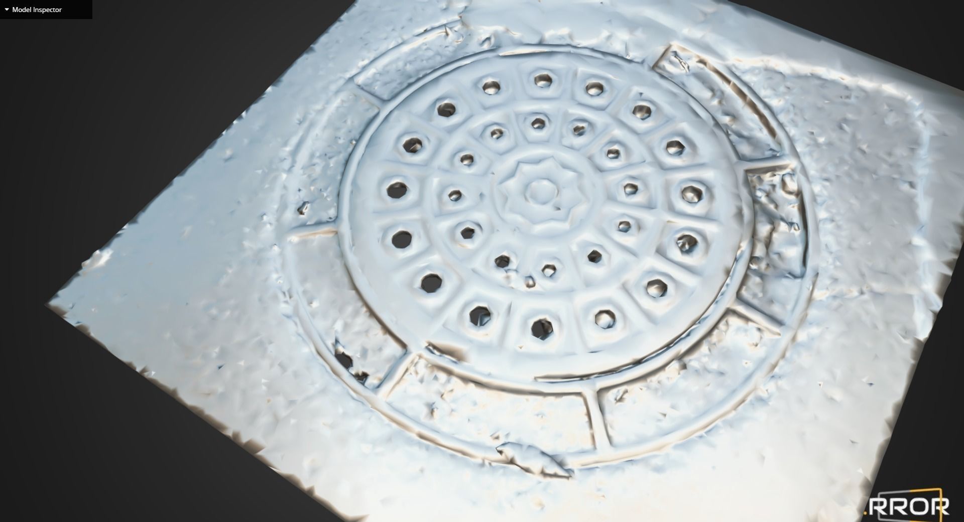 Manhole Cover 5 Low-poly 3D model_8