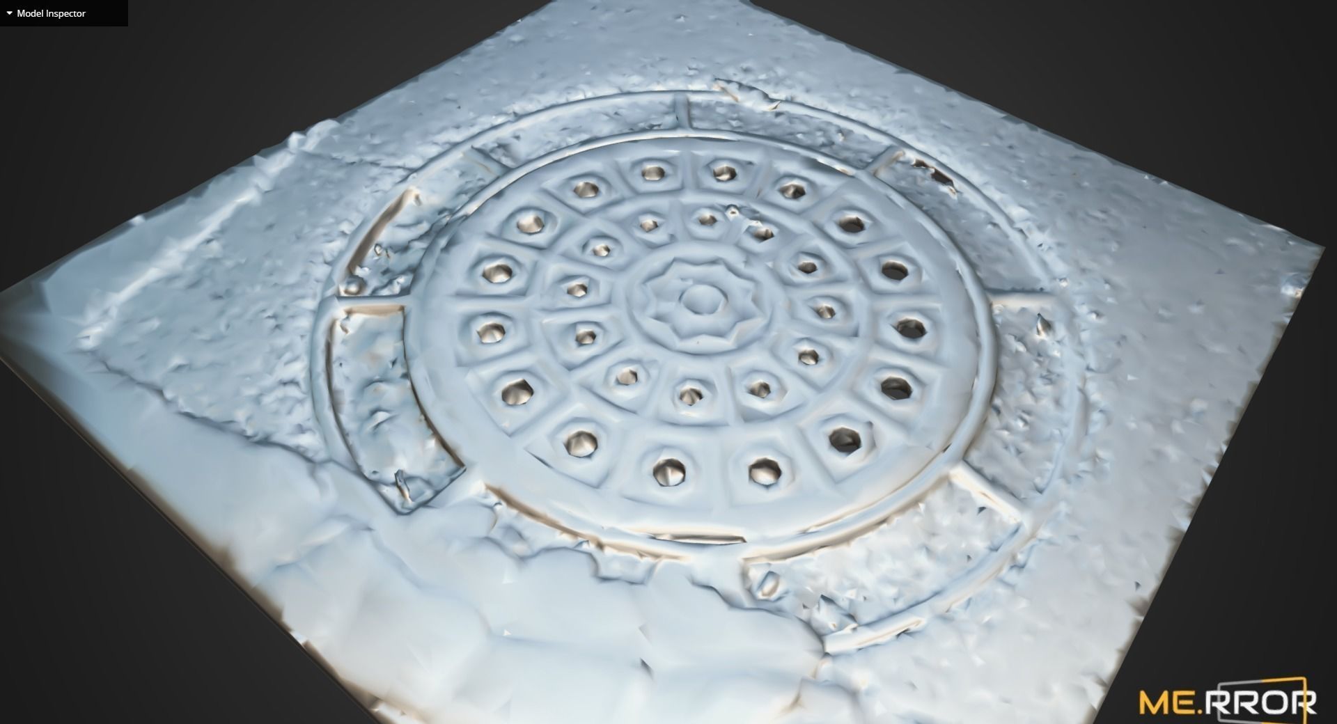 Manhole Cover 5 Low-poly 3D model_10