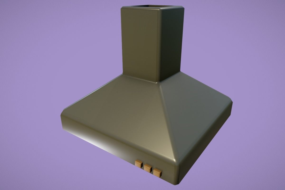 Cute Kitchen Set Low-poly 3D model_17