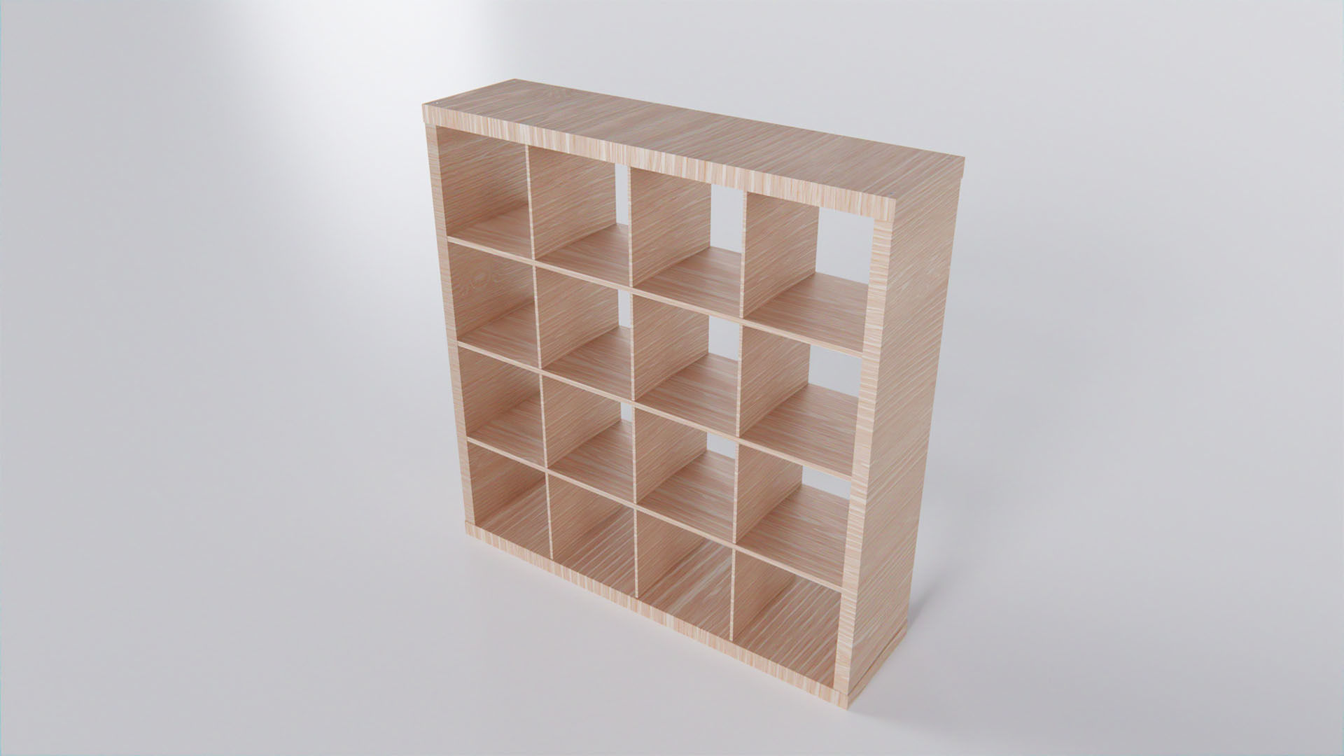 IKEA KALLAX 147x147 cm Low-poly 3D model_3