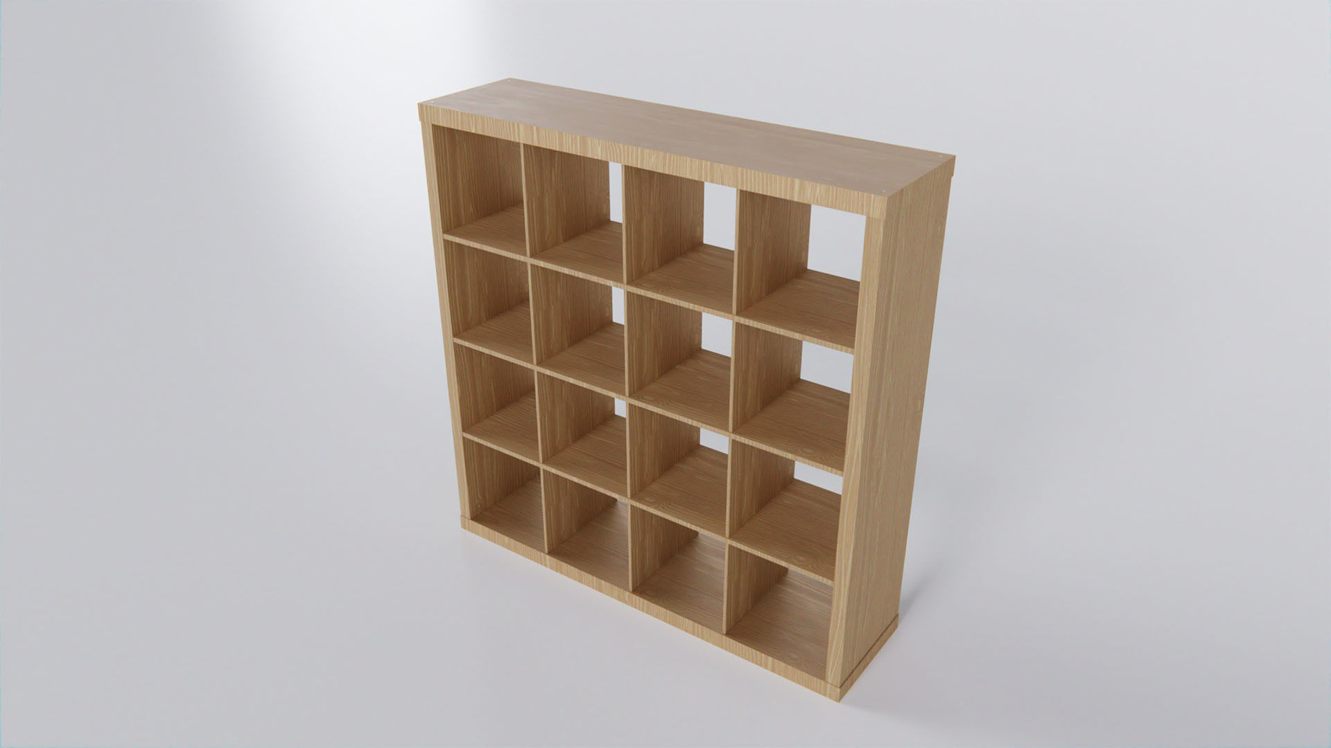 IKEA KALLAX 147x147 cm Low-poly 3D model_2