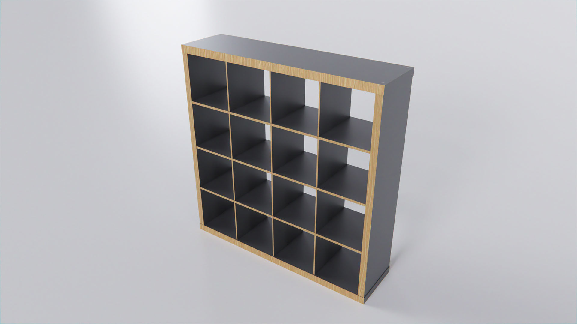 IKEA KALLAX 147x147 cm Low-poly 3D model_1