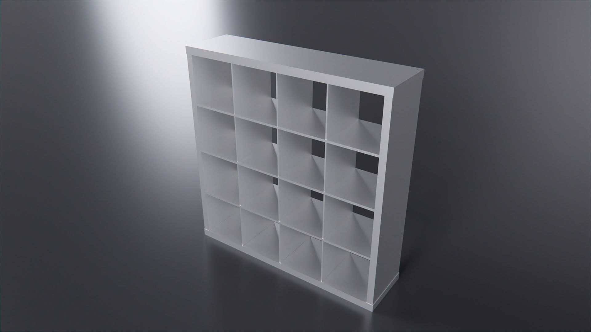 IKEA KALLAX 147x147 cm Low-poly 3D model_4