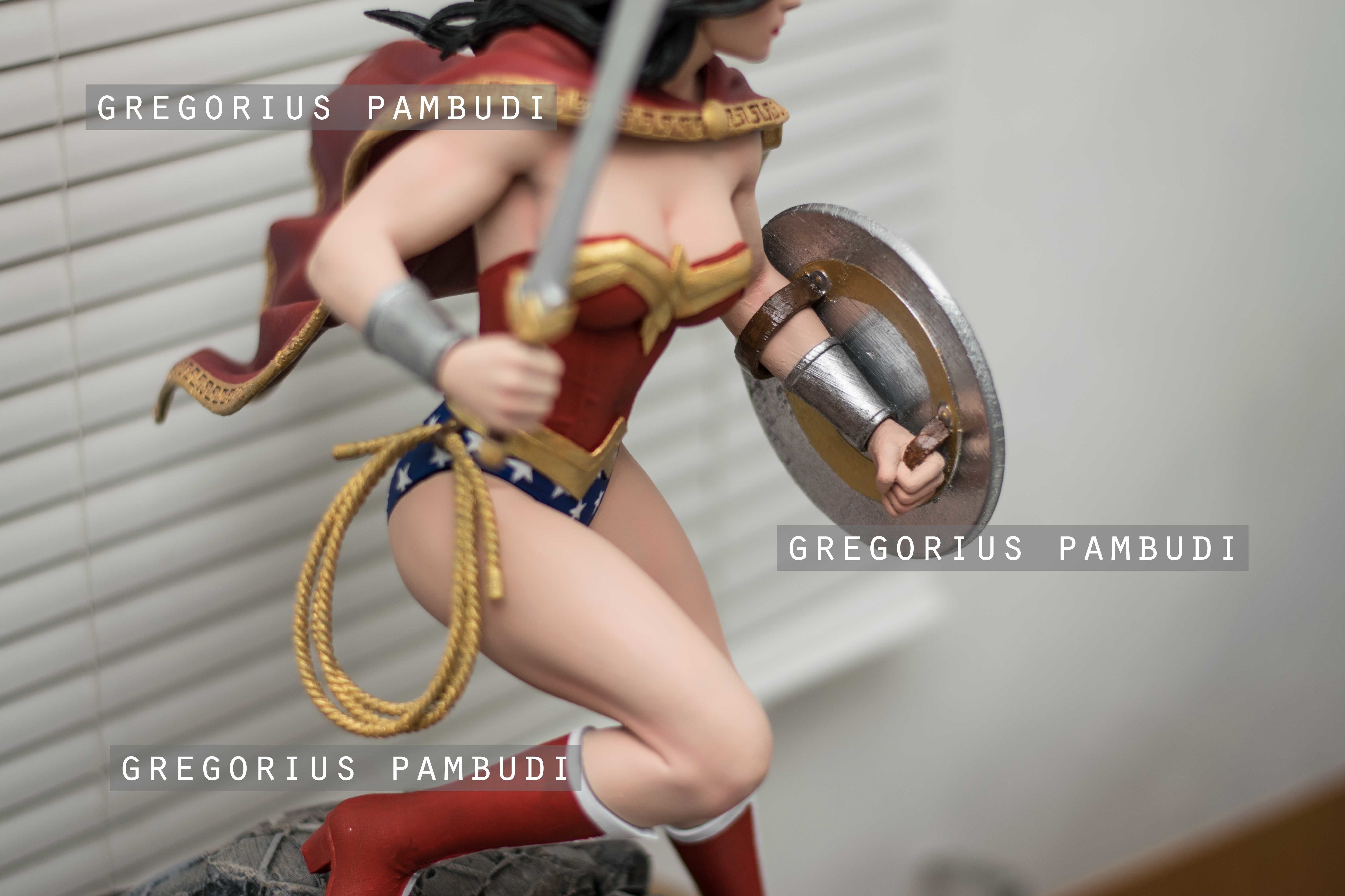 Wonder Woman Fan Art Statue 3d Printable 3D print model_12