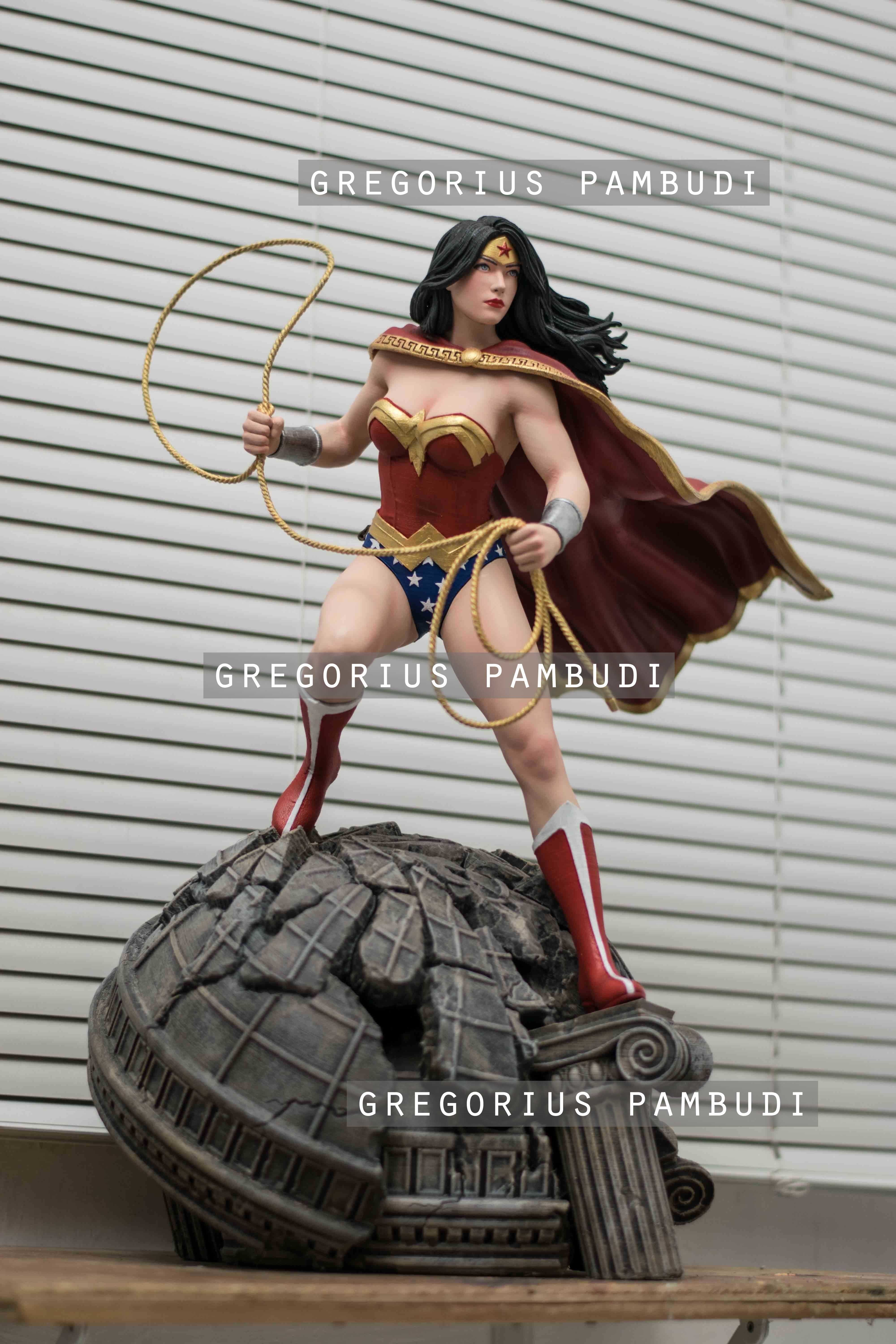 Wonder Woman Fan Art Statue 3d Printable 3D print model_13