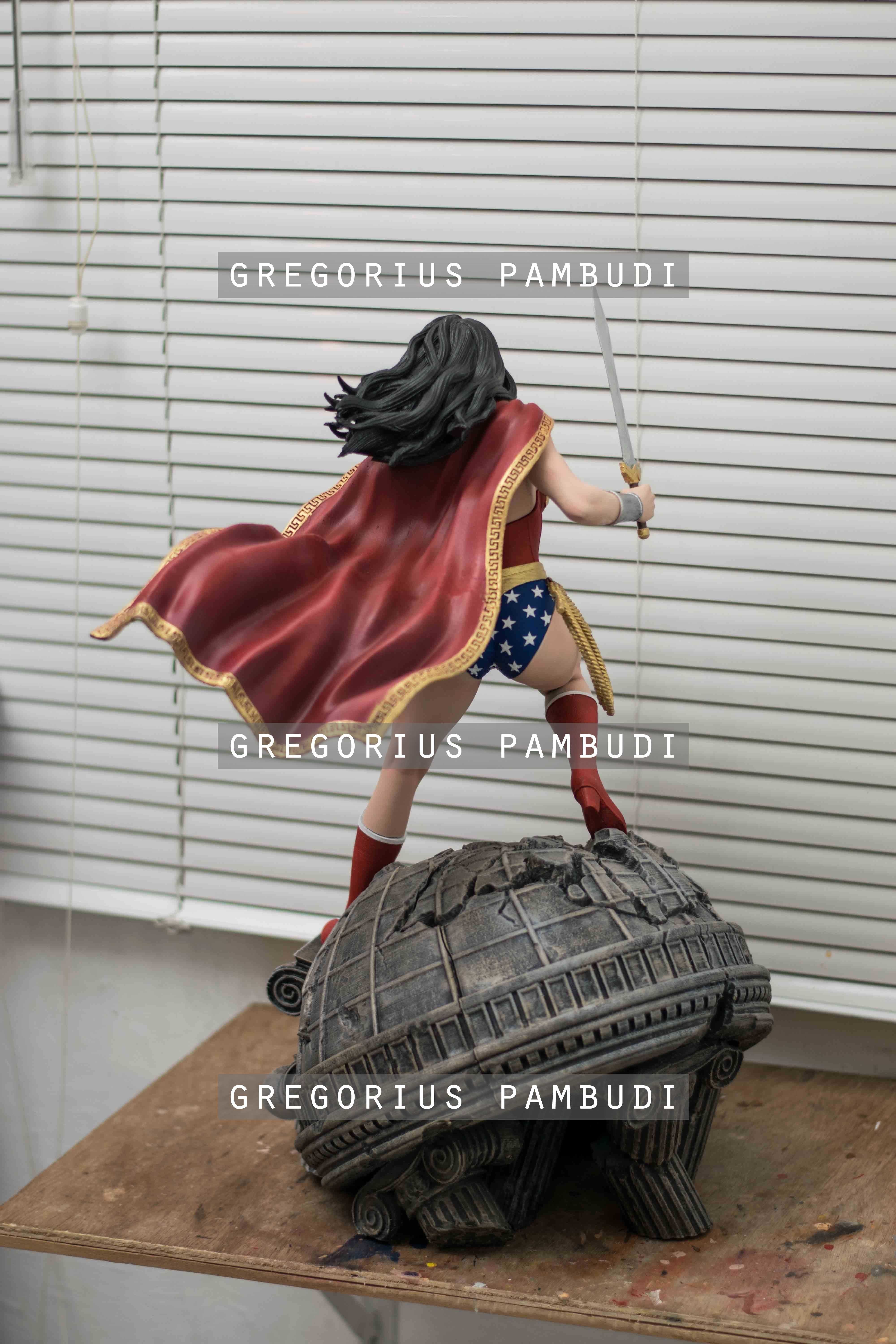Wonder Woman Fan Art Statue 3d Printable 3D print model_6