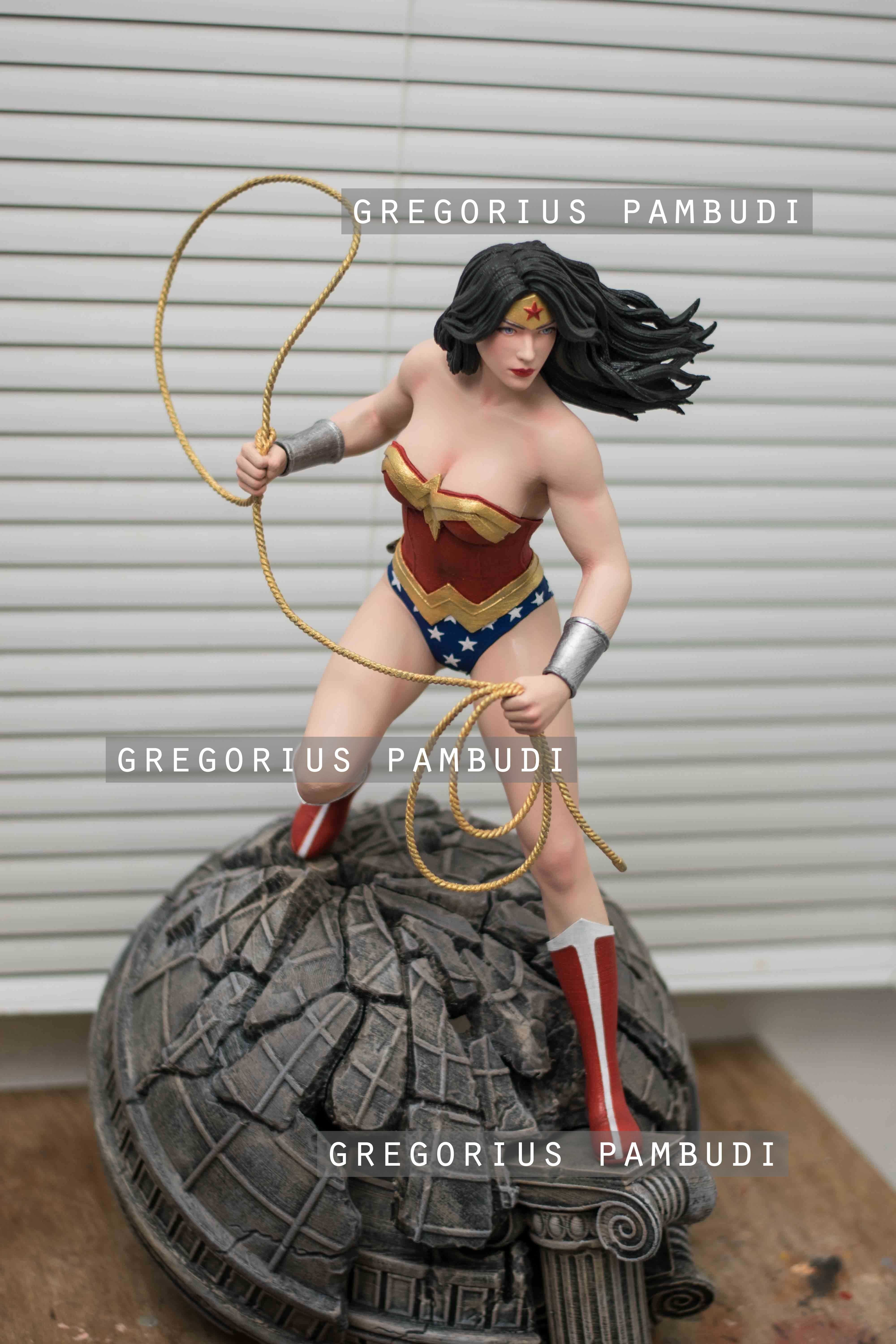 Wonder Woman Fan Art Statue 3d Printable 3D print model_17