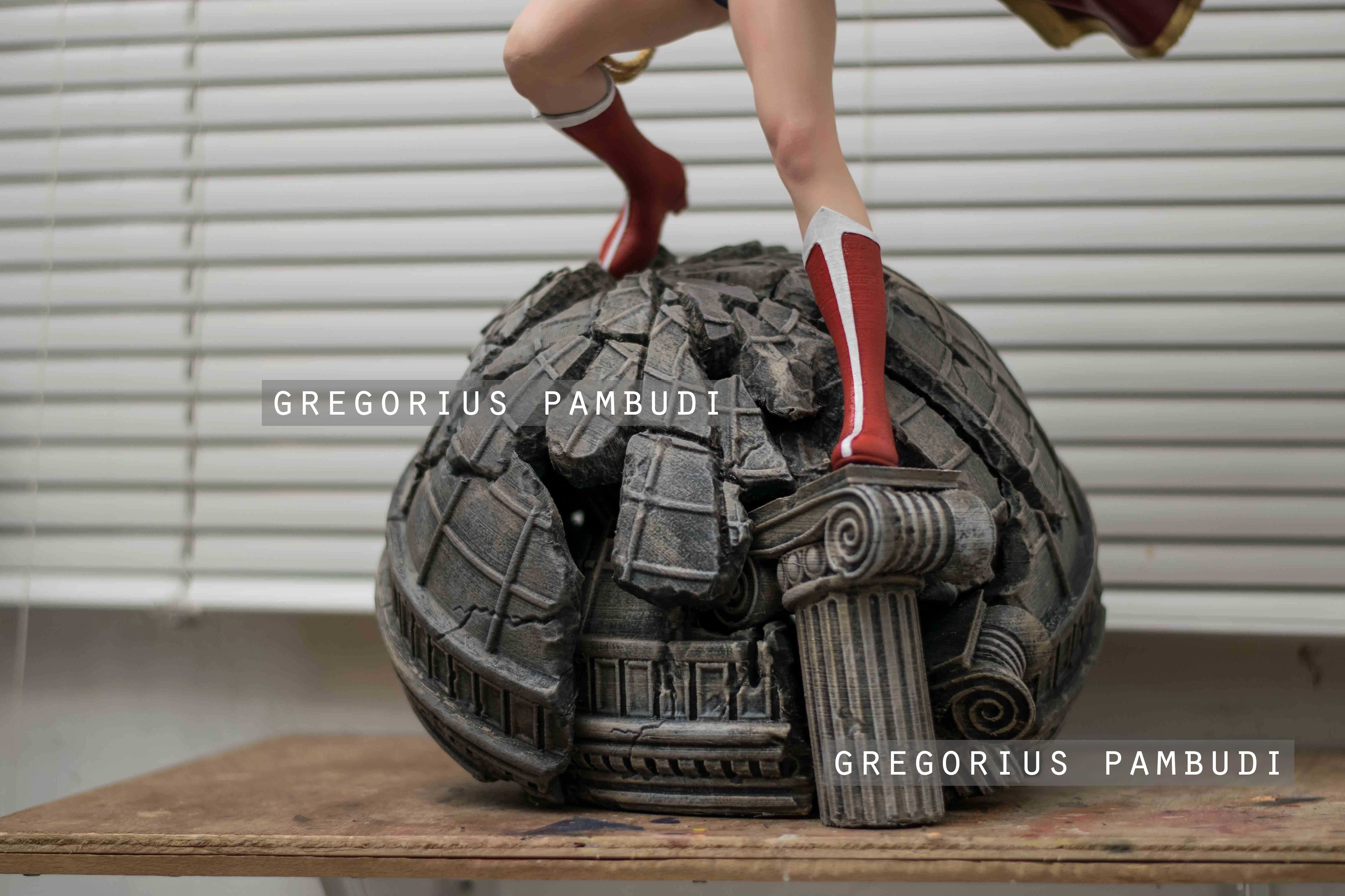 Wonder Woman Fan Art Statue 3d Printable 3D print model_8