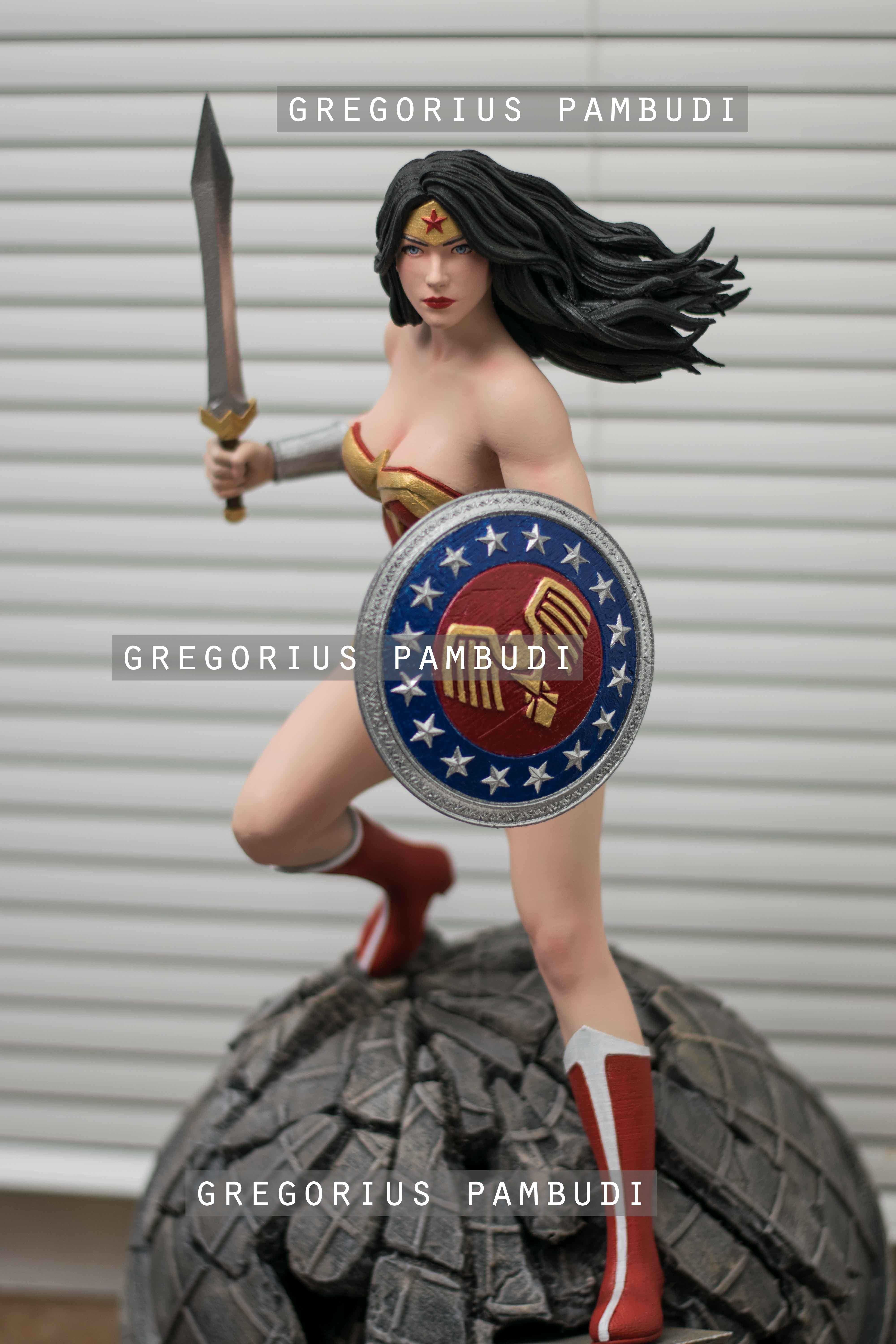 Wonder Woman Fan Art Statue 3d Printable 3D print model_18