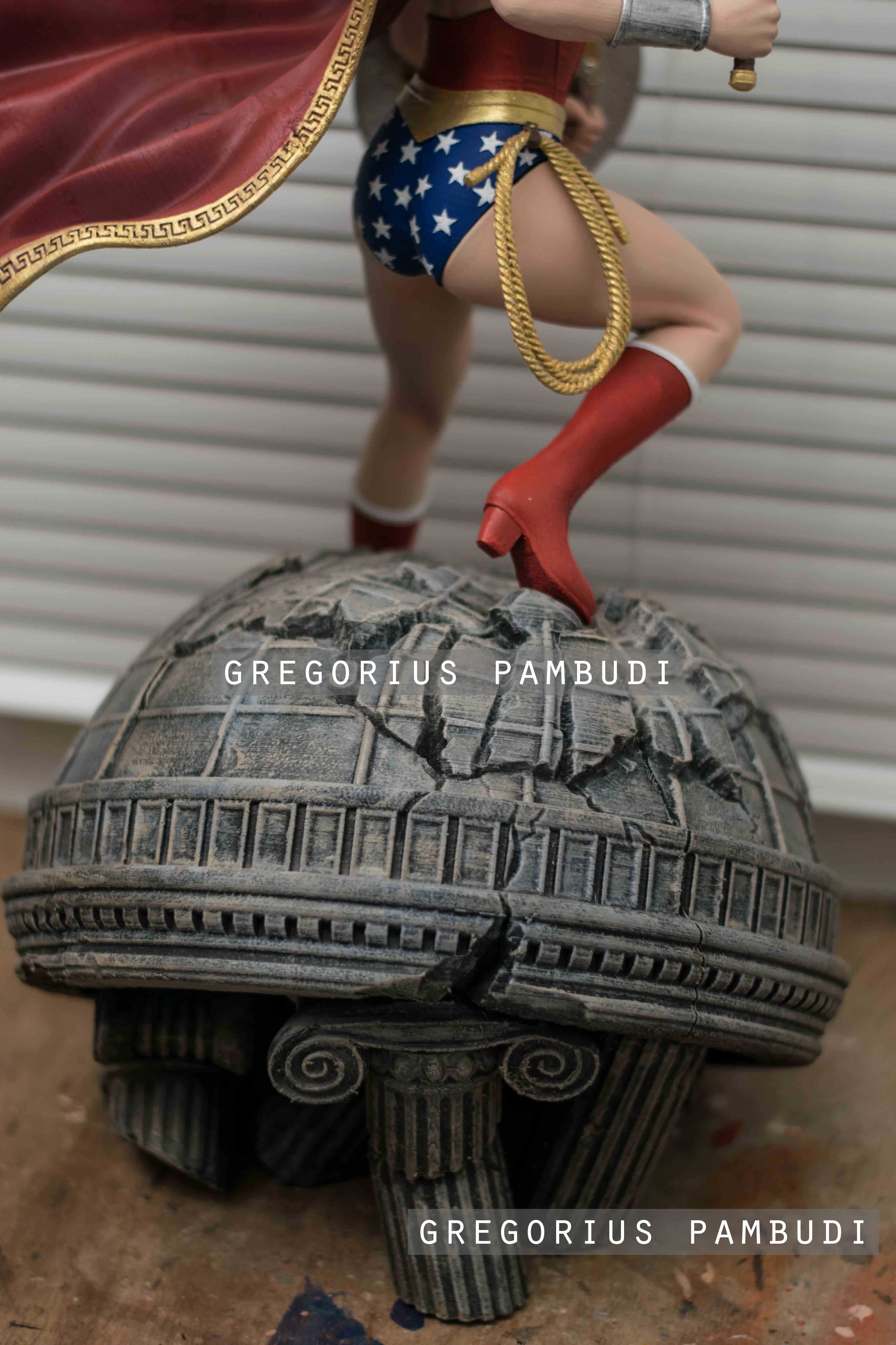 Wonder Woman Fan Art Statue 3d Printable 3D print model_11