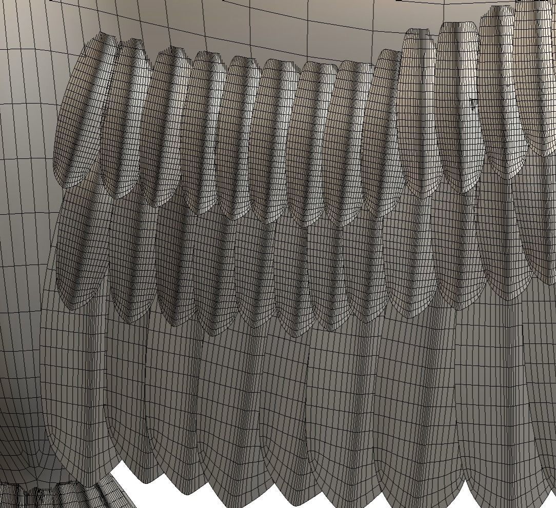 High Poly White Crane Bird Low-poly 3D model_28