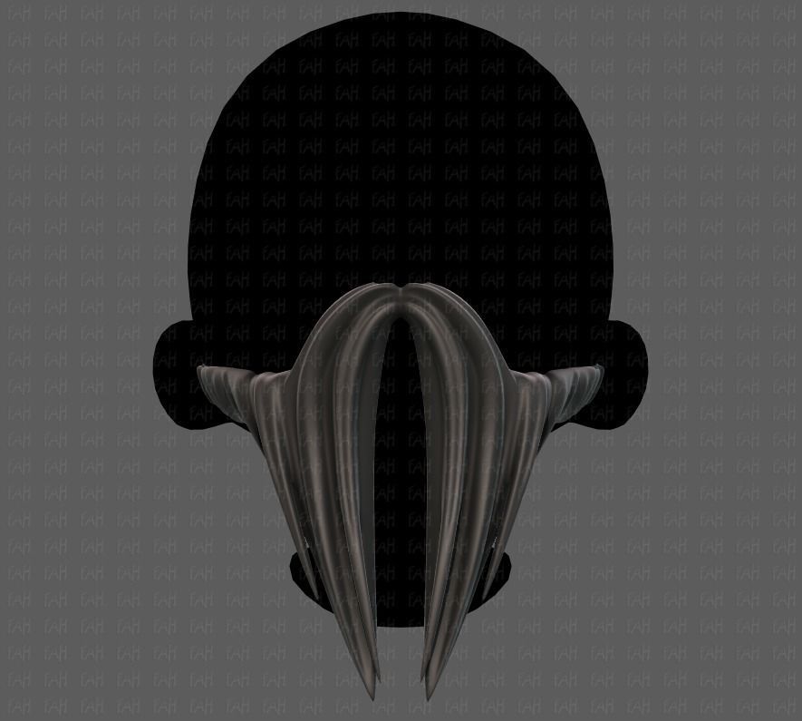 Beard V40 Low-poly 3D model_33