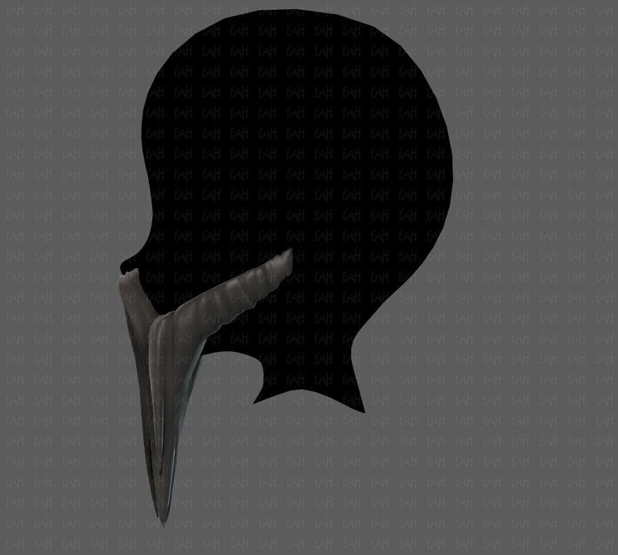 Beard V40 Low-poly 3D model_23