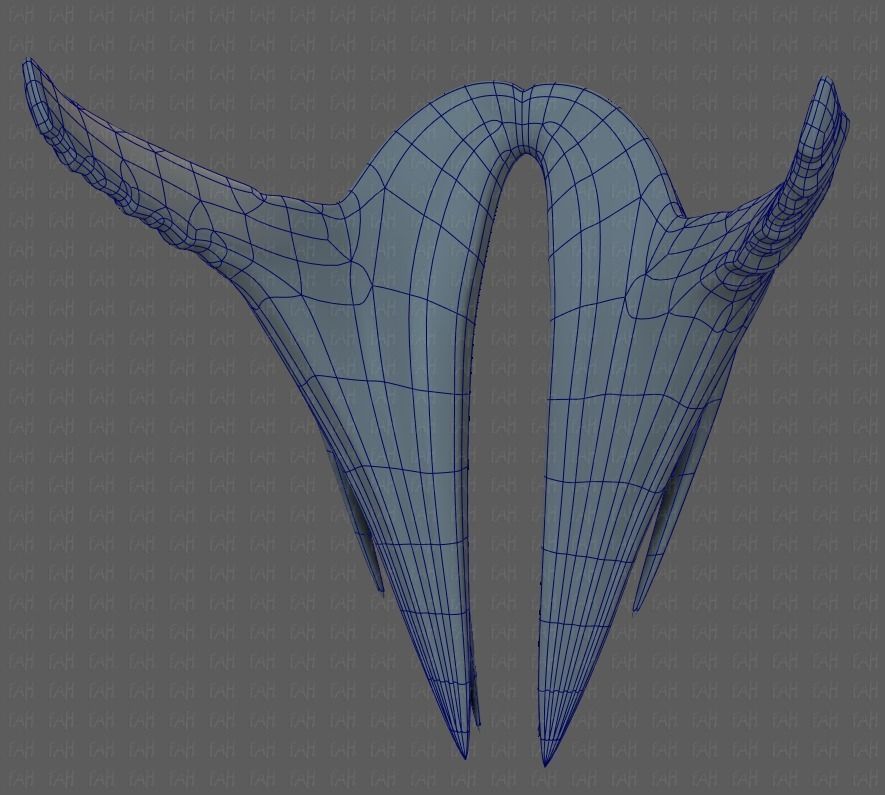 Beard V40 Low-poly 3D model_42