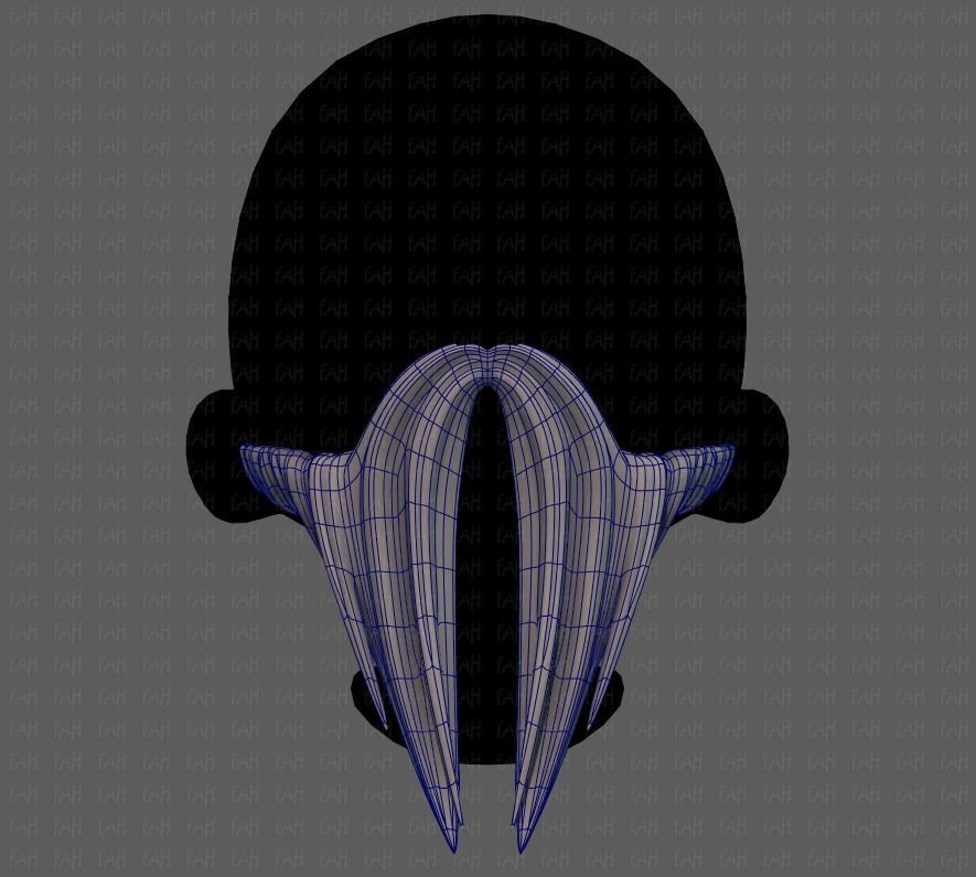 Beard V40 Low-poly 3D model_34