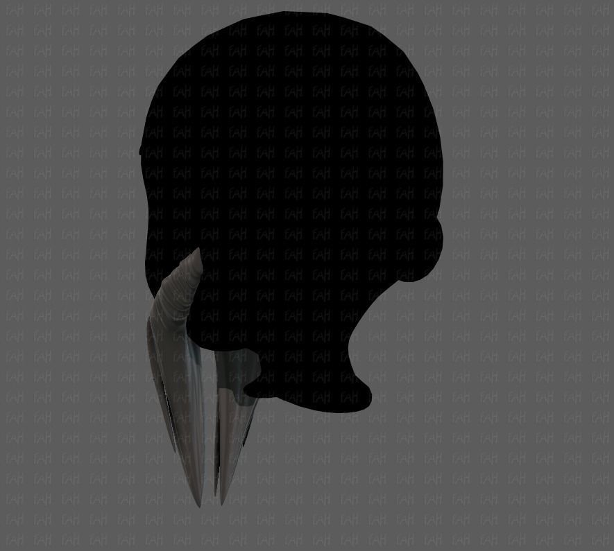 Beard V40 Low-poly 3D model_6