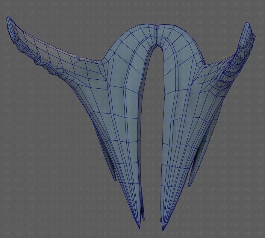 Beard V40 Low-poly 3D model_44