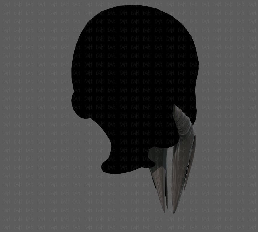 Beard V40 Low-poly 3D model_4