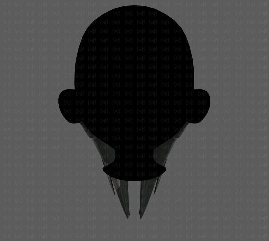 Beard V40 Low-poly 3D model_5