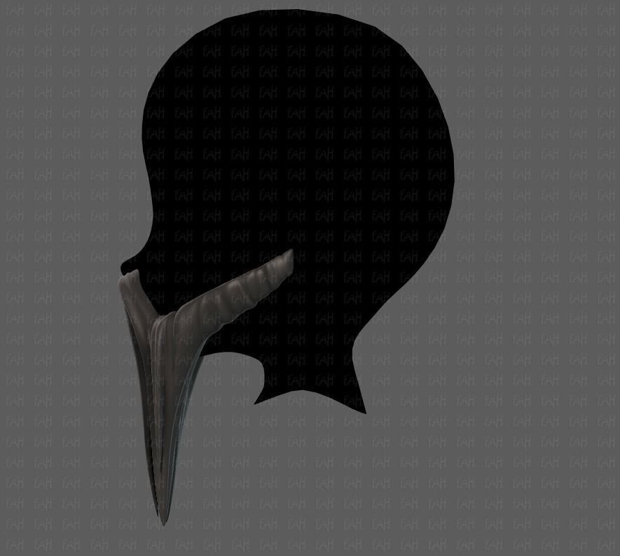 Beard V40 Low-poly 3D model_7