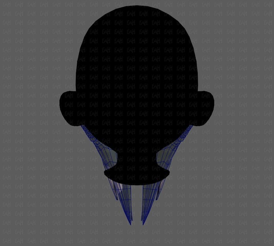 Beard V40 Low-poly 3D model_29