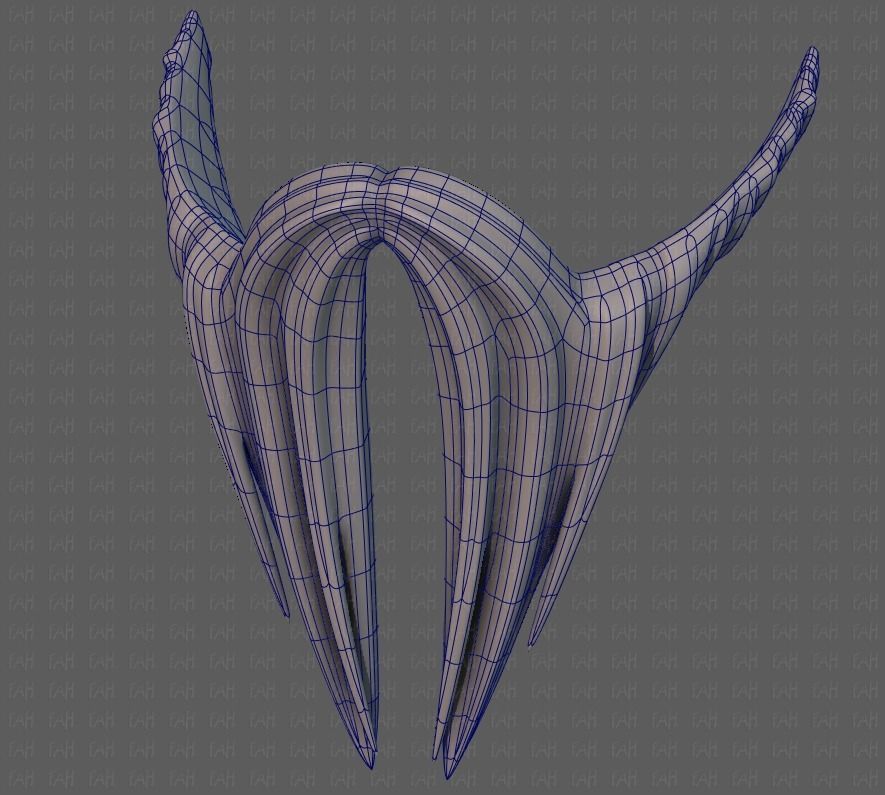 Beard V40 Low-poly 3D model_38