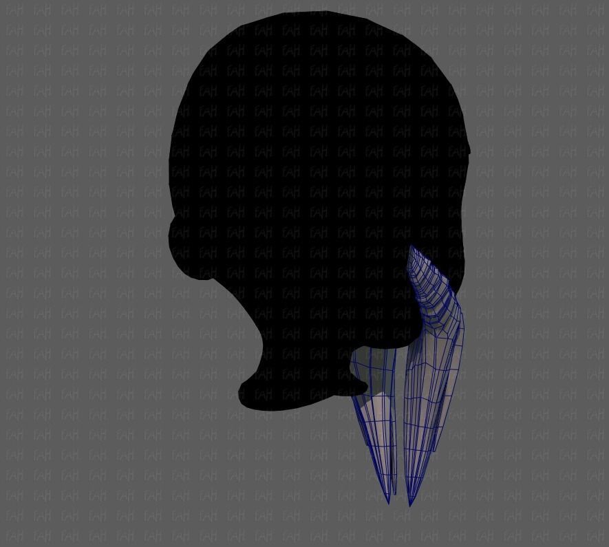 Beard V40 Low-poly 3D model_28