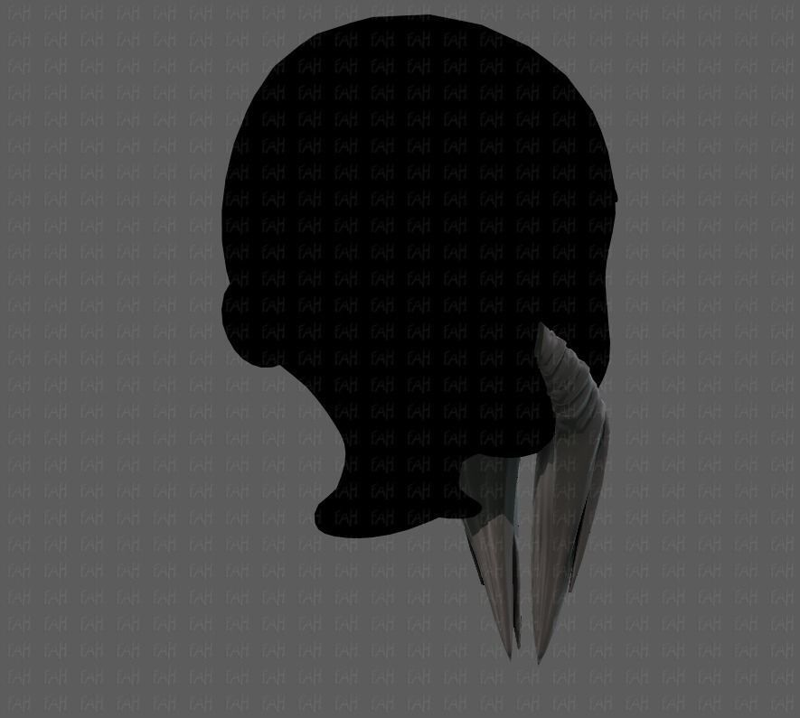Beard V40 Low-poly 3D model_20