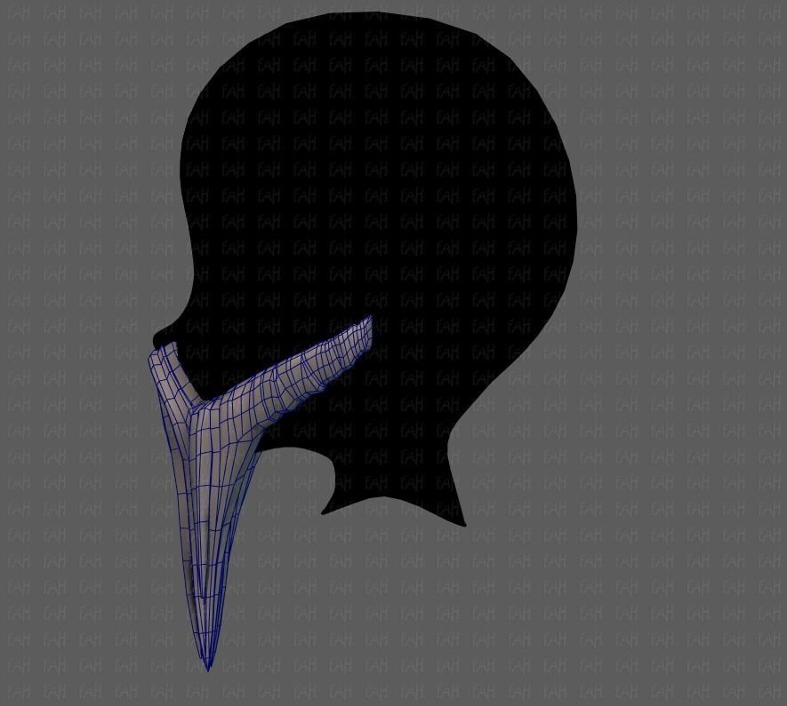 Beard V40 Low-poly 3D model_31