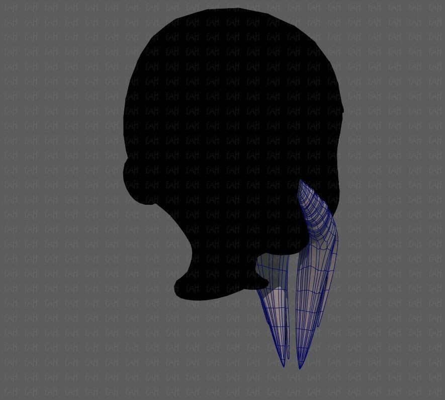 Beard V40 Low-poly 3D model_12