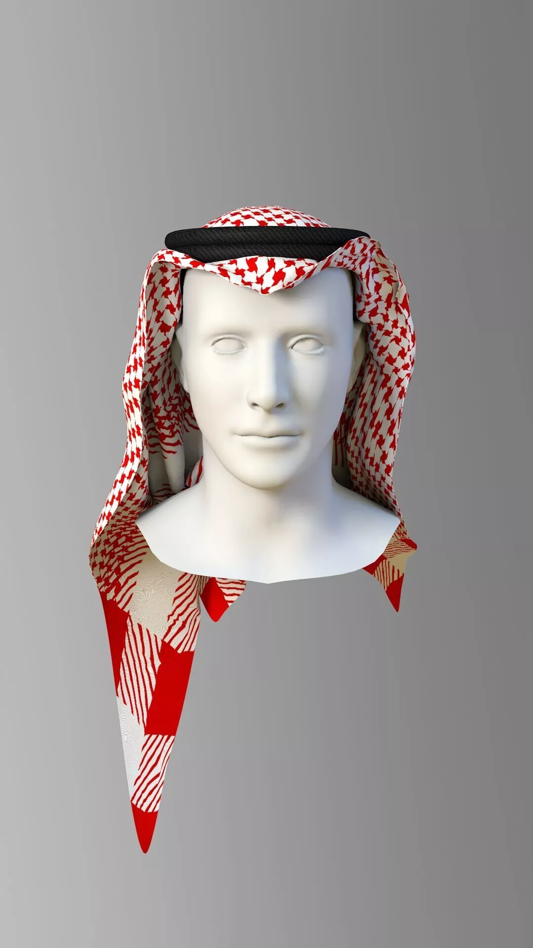 Saudi First Model Saudi Shemagh 3D model | CGTrader