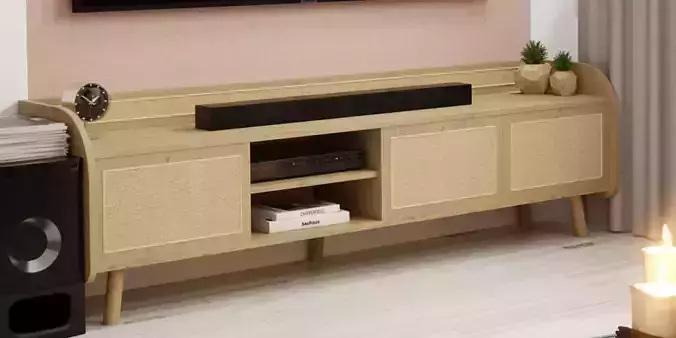 Wood tv unit