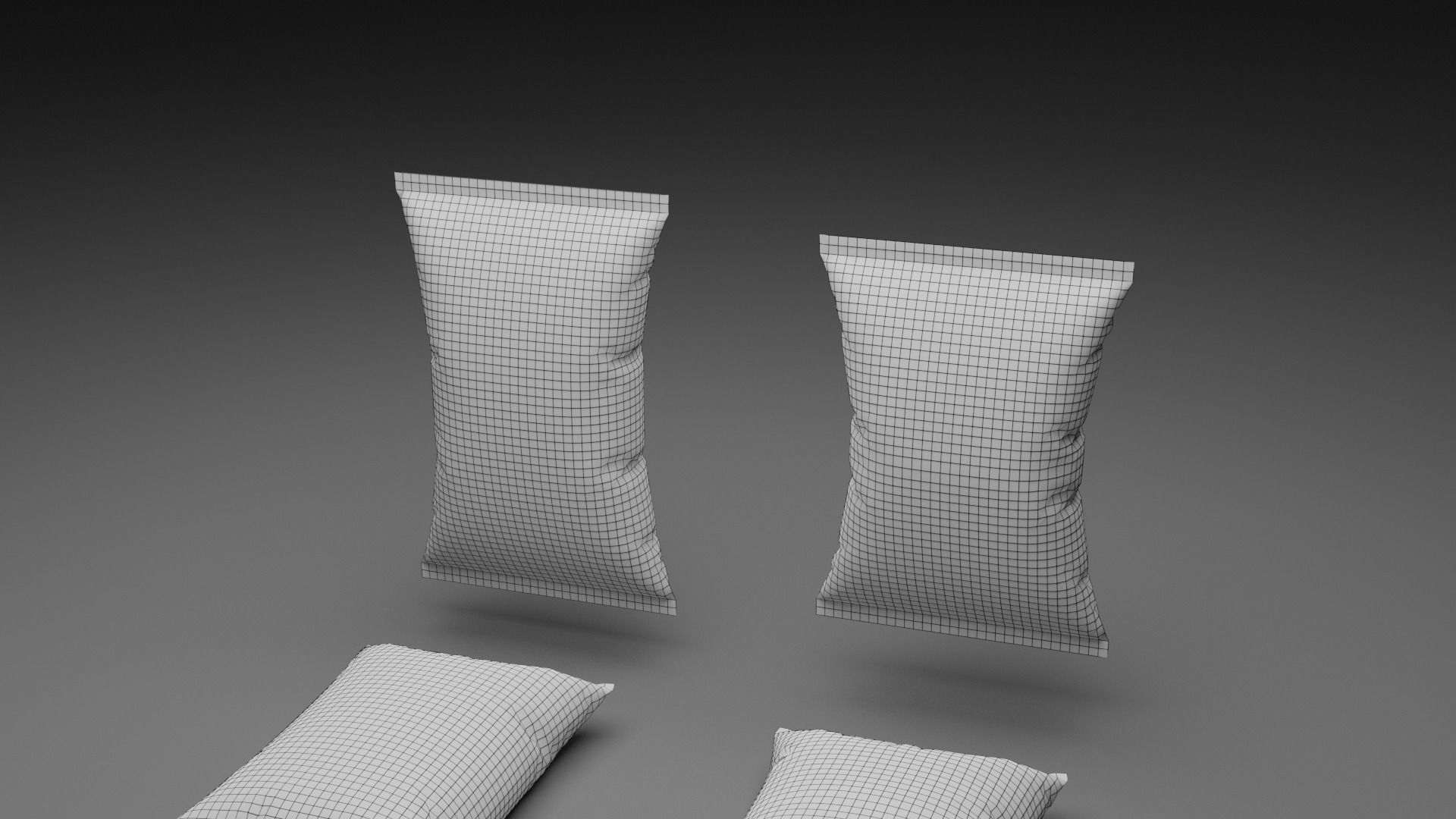 Chips Packet Pack Low-poly 3D model_13