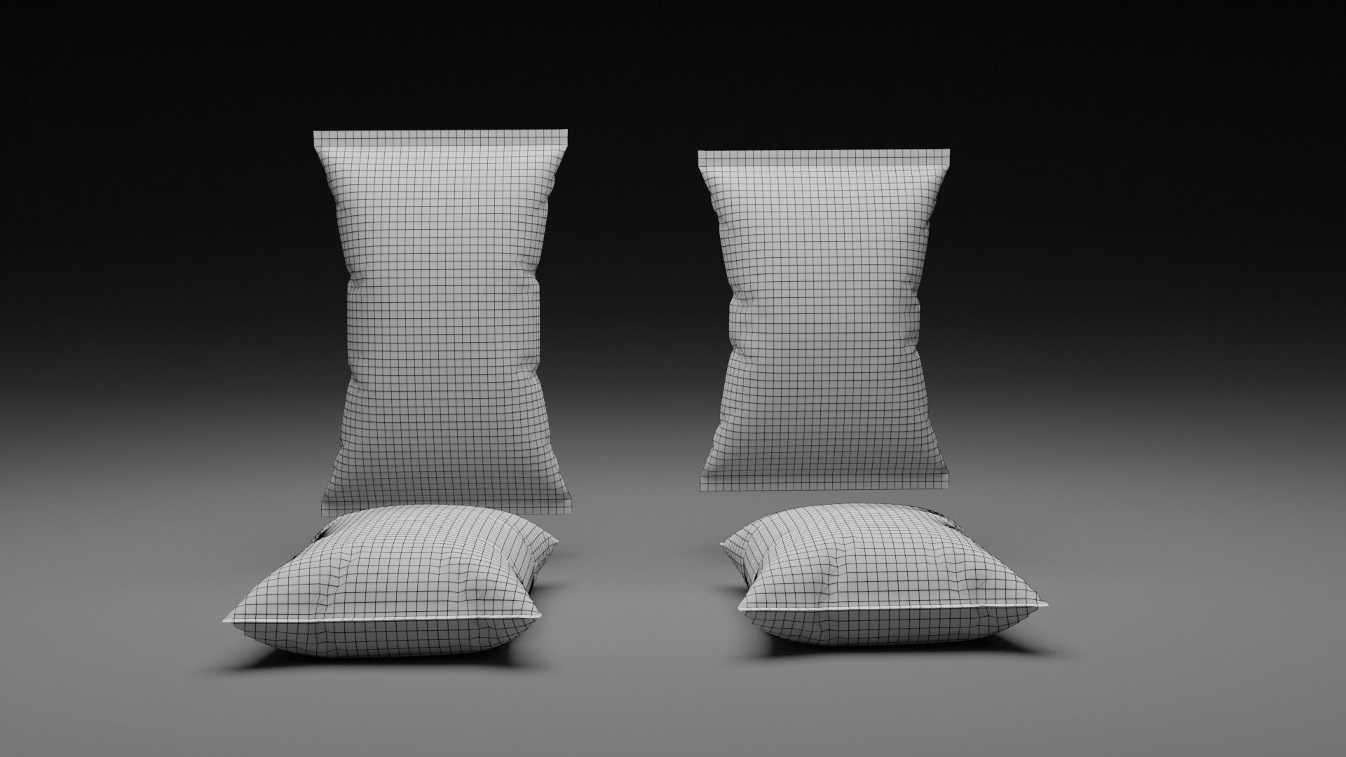 Chips Packet Pack Low-poly 3D model_7