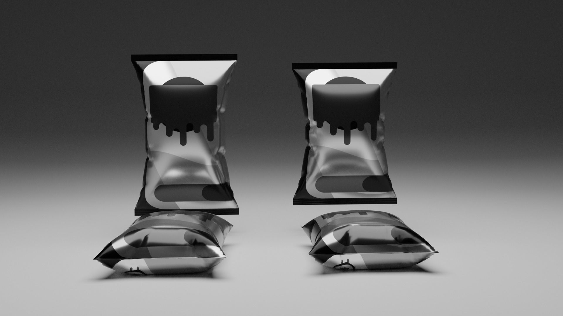 Chips Packet Pack Low-poly 3D model_6